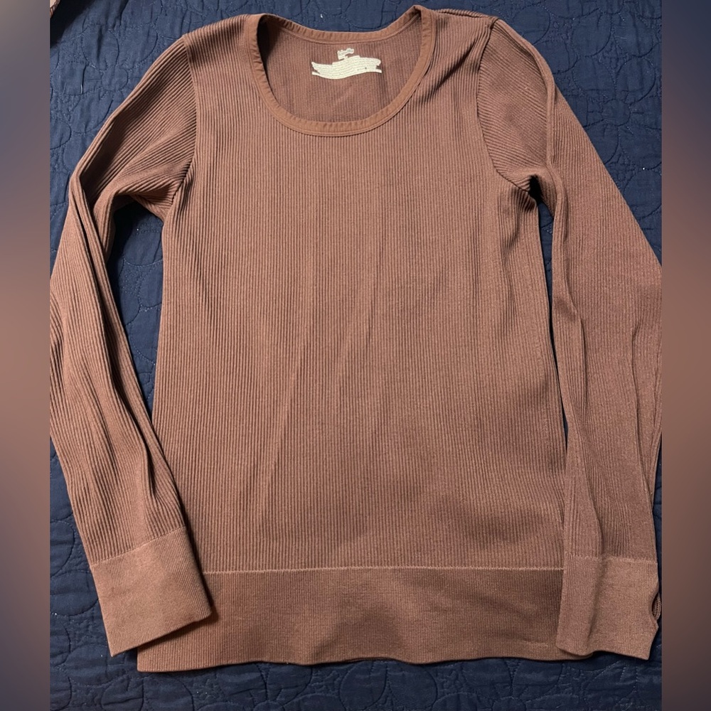 Women’s Brown long sleeved shirt by Kindly, Yours. 2X